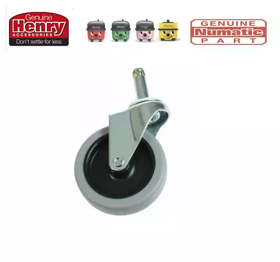 £9.30 • Buy GENUINE NUMATIC Commercial Replacement Rubber Castor Wheel CTD WVD NVDQ 570 572