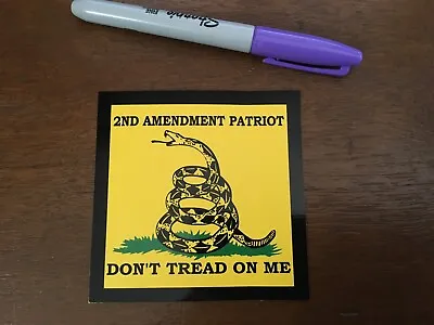 Don’t Tread On Me Gadsden Sticker 3.75”x3.75” Made In USA 2nd Amendment • $1.39