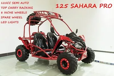 125CC Buggy ATV Sport Quad Dirt Bike 4 Wheel  Go Kart Semi Auto SAHARA PRO Red • $2599