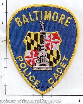 Maryland - Baltimore MD Cadet Police Dept Patch V2 • $4.99