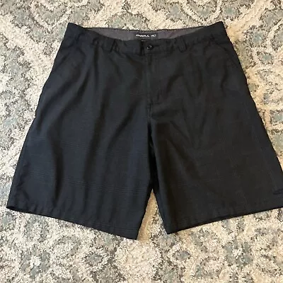 Men’s O’Neill Shorts Size 36 Black & Gray Checked  • $8