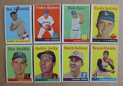 1958 Topps Baseball Card Singles #271-495 Complete Your Set U-pick Updated 1/29 • $2.39