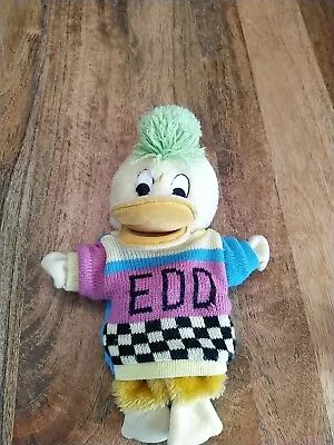 Vintage Edd The Duck 12  Hand Puppet Soft Plush Toy CBBC 1990 Squeaker Faulty  • £19.99