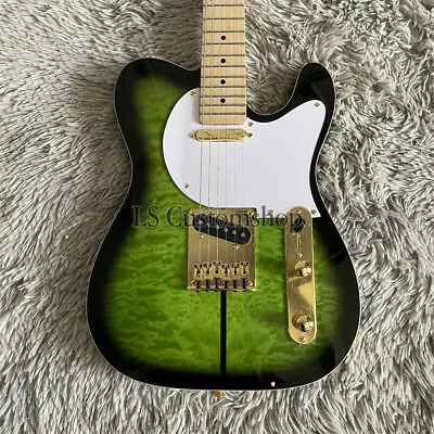 Tuff Dog TL Electric Guitar Green Burst Merle Haggard Maple Fretboard Gold Part • $247.85