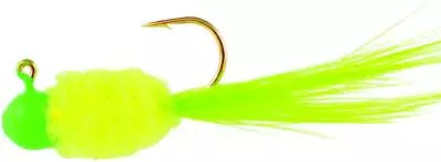 Mr Crappie SD2D-711 Slab Daddy Jig 1/16 Oz Chartreuse/Lime Parrot • $8.41