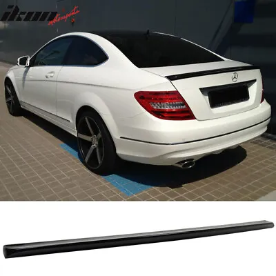 Fits 12-15 Benz C204 W204 C Class AMG Trunk Spoiler #197 Obsidian Black Metallic • $89.99