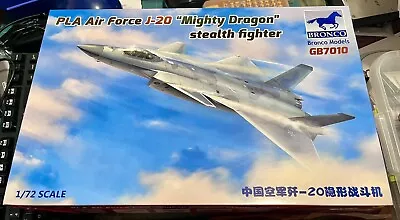 Bronco GB7010 1/72 PLA Air Force J-20 Mighty Dragon Stealth Fighter • $0.99