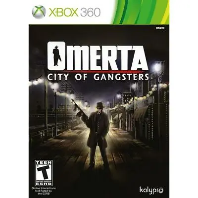 NEW Omerta City Of Gangsters Microsoft XBOX 360 Video Game Atlantic City Rpg • $8.50