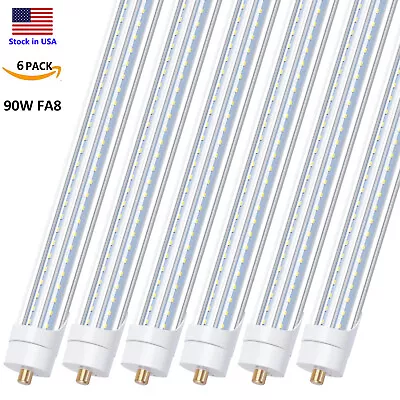 8FT LED Shop Lights 90W 6000K T8 T12 LED Light Bulbs Single Pin LED Tube Light • $129.99