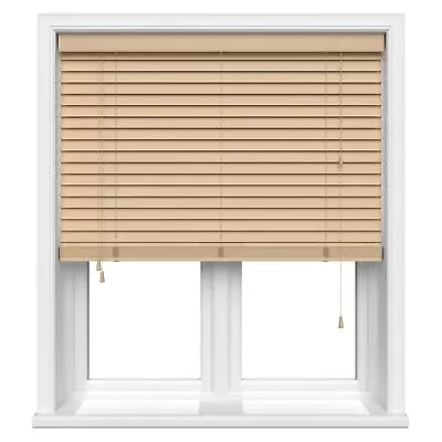 90cm Wide X 180cm Drop REAL WOOD High Quality VENETIAN BLIND 3.5cm SLAT WIDTH • £79