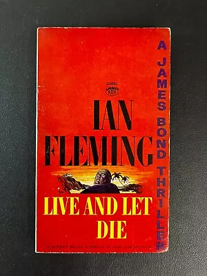  Live And Let Die: A James Bond Thriller  By Ian Fleming Vintage Paperback Book • $15