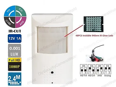 2.4MP 1080p Low Illumination Security Alarm CCTV PIR Motion Detector Spy Camera • $51.95