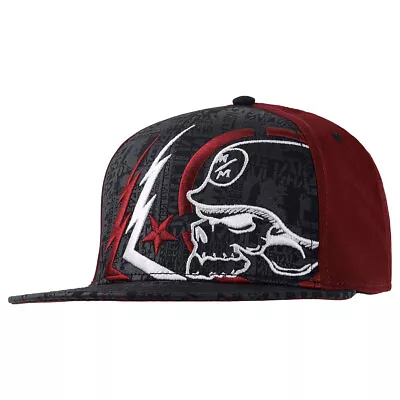 Metal Mulisha Men's Ghost 2 Maroon Flexfit Hat Clothing Apparel FMX Supercros... • $36.70