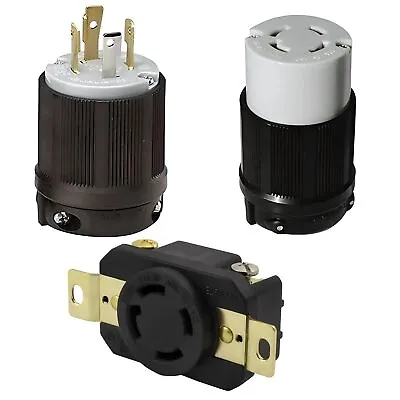 NEMA L14-30 Locking Plug Connector And Receptacle | 125/250 Volt - 30 Amp • $29.99