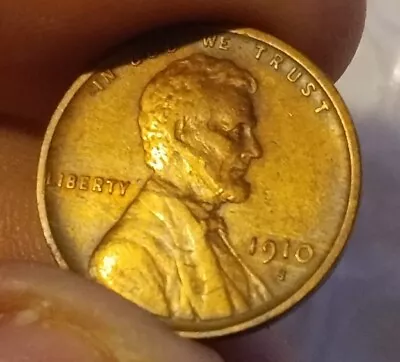 1910-S Lincoln Cent Wheat Penny High Grade Has One Scratch On Lincolns Neck • $50
