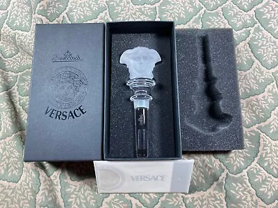 Versace Rosenthal Medusa Crystal Bottle Stopper - 20665 • $59