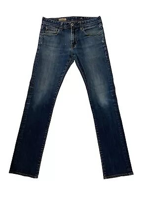 AG Adriano Goldschmied Jeans The Matchbox Slim Straight Blue Mens SZ 31x33 GUC👖 • $37.46