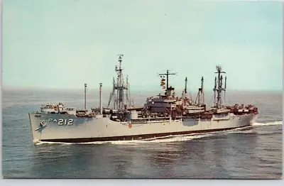 SHIP POSTCARD U.S. S. MONTROSE(APA-212).  Commissioned In 1944 • $2.40