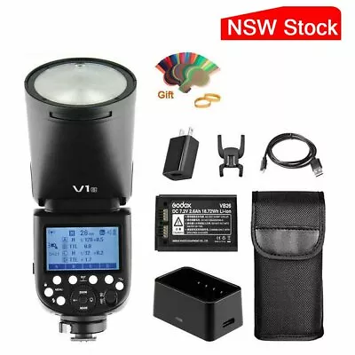 $311.99 • Buy AU Godox V1-S TTL HSS 2600mAh Lithium Round Head Speedlite Flash For Sony A7 A7R