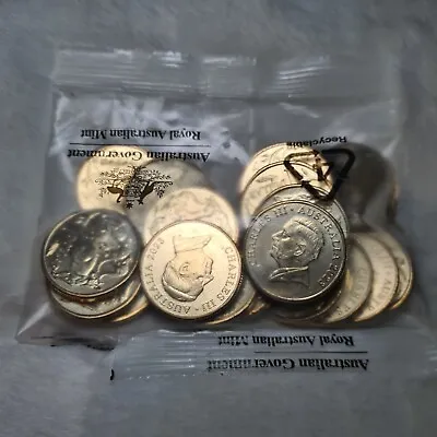 New Unc 2023 $1 King Charles Mob Of Roos Ram Mint Bag One Dollar Coin (20 Coins) • $54.99