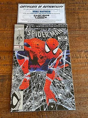 Spider-man #1 Mike Mayhew Signed Coa Mcfarlane Homage Excl Silver Variant-b • $69.99