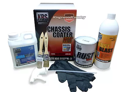 KBS Chassis Coater Kit SATIN BLACK Rust Corrosion Prevention Degreaser • $165