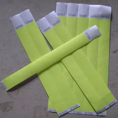 £3 • Buy Plain 1   25mm PARTY Tyvek Paper Wristbands. Ideal For Parties, Festivals Events