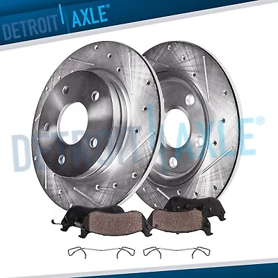 Rear Drilled Brake Rotors + Ceramic Brake Pads For 2005 - 2011 2012 2013 Mazda 3 • $72.55