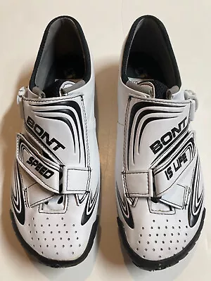 Bont Vapor Semi Custom Speed Is Life Matte White Road Shoes 44.5 NEW • $264.95