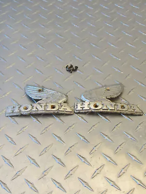 1980 80 Honda Cb650c Cb 650c 650 Custom Fuel Tank Side Emblems • $29.99