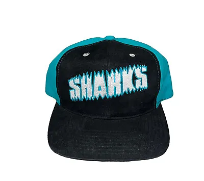 Vintage San Jose Sharks Pro Player Chomp Bite Snapback Hat Cap • $39.99