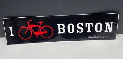 Vintage I Bike Boston Decal Sticker Black Red • $3.19