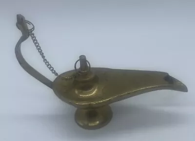 Aladin Genie Oil Lamp Vintage Aladdin Chirag Incense Burner Vintage Gift • $15.77