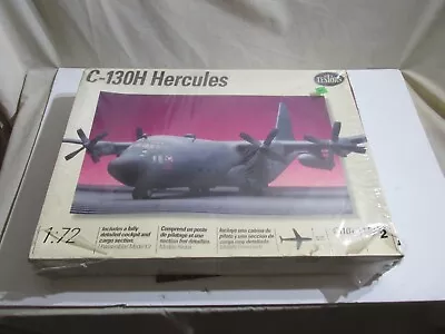 Testors  C-130H Hercules Plastic Model Kit 665 1/72 1994 SEALED BUT RUFF • $50