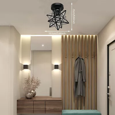 Star Shaped Glass Chandelier Flush Mount Pendant Light Ceiling Lamp Hanging Lamp • $36.95