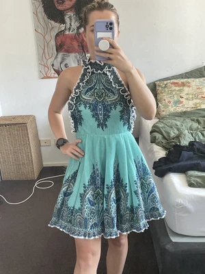 $200 • Buy Zimmermann Moncur Ruffle Neck Mini Dress Size 0