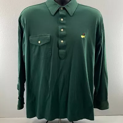 Augusta National Golf Shop Shirt Mens Large Green Masters Tournament Long Sleeve • $34.95