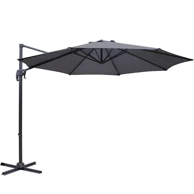 $182 • Buy Instahut Outdoor Umbrella 3M Roma Cantilever Beach Furniture Garden 360 Degree C