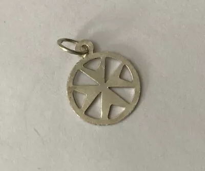 Sterling Silver 925 Diamond Cut Plain Simple Maltese Cross Charm Pendant T23 • £8