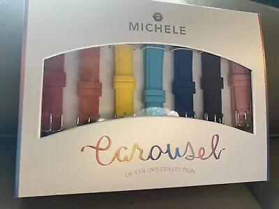 MICHELE Carousel Of Colors Collections Crocodile Embossed Silicone Watch Straps • $125