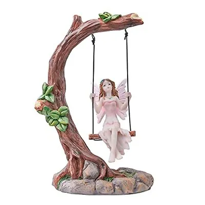 Pelle & Sol Fairy Swinging On Tree Ornament Outdoor Garden Fairies Decoration  • £9.99
