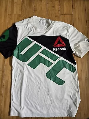 Reebok UFC Conor McGregor Combat Jersey Shirt Small White Green Monster Irish • $30