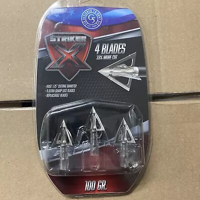 🔥G5 Striker X 100 Grain Broadhead - Pack Of 3🆕 • $32.95