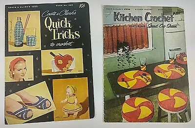 Vintage Book Quick Tricks Crochet Book And Kitchen Crochet Speed Cro Sheen  Pp • $14.99