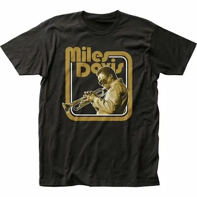 Miles Davis Trumpet T Shirt Mens Licensed Rock N Roll Band Jazz Blues Tee Black • $17.49