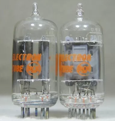 NOS NIB 1966 RCA 12AU7A Clear Top PLATINUM GRADE Preamp Tubes Matched Pair ECC82 • $49.95