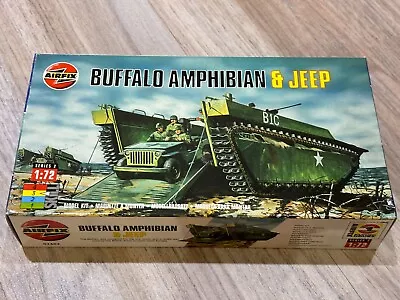 Airfix 02302 Buffalo Amphibian & Jeep  Model Kit In 1:72 New Old Stock Series 2 • $27.89