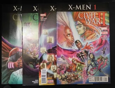 Civil War Ii X-men 1-4 Marvel Comic Set Complete Bunn Broccardo 2016 Vf/nm • $4