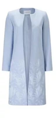 Jacques Vert Gradual Textured Jacket Pastel UK 20 Wedding Special Occasions • £55