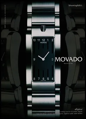 Movado Elliptica Watch Print Ad 2002  • $5.99